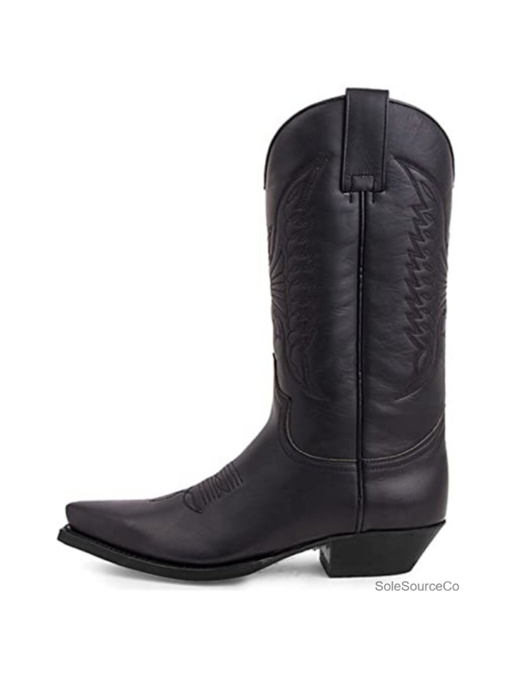 Men's Western Cowboy Boots Faux Leather Mid-Calf Work Boots